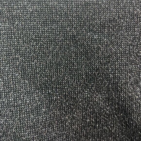 LUISA SPAGNOLI SHIMMER METALLIC SILVER BLOUSON DROP WAIST LONG SLEEVE STRETCH CO - Picture 8 of 13